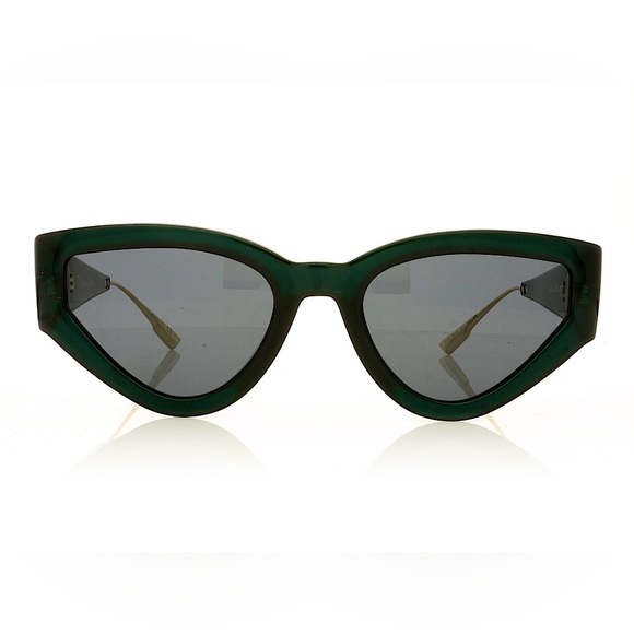 New 💚 RARE GREEN & Gold Dior cat eye Sunglasses - Picture 1 of 12